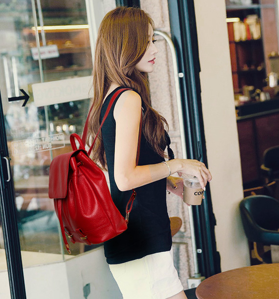 Premium Leather Travel Backpack