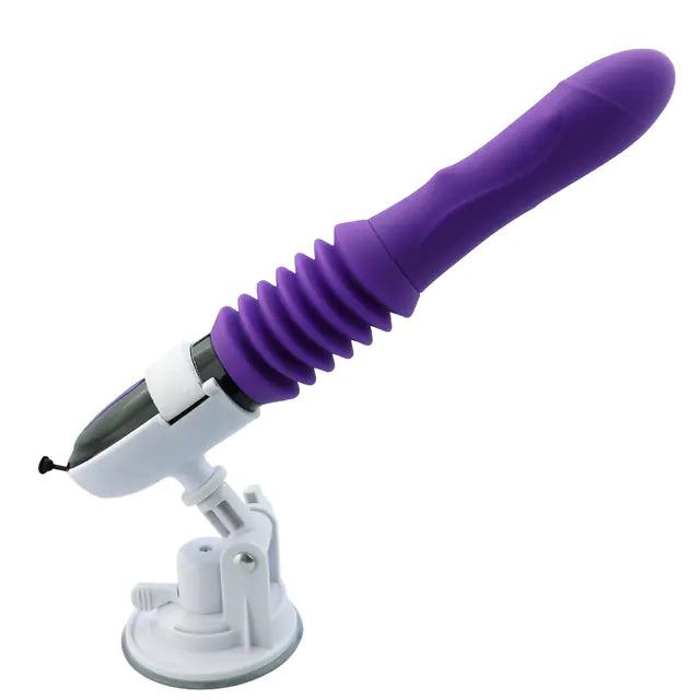 Ribbed Vibrator with Suction Cup