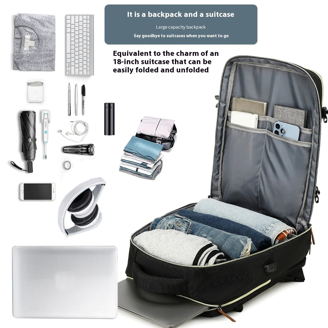 Large-Capacity Oxford Cloth Backpack