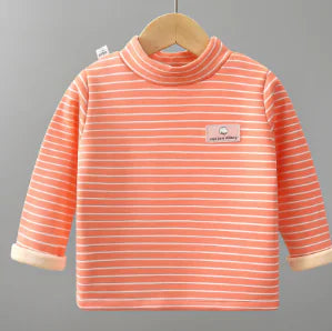 Cami Seta de Gola Alta Listrada Infantile