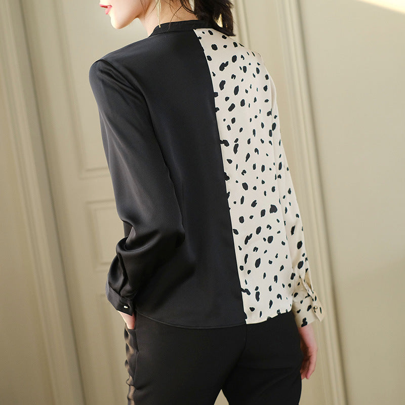 Spring Chiffon Collage Shirt