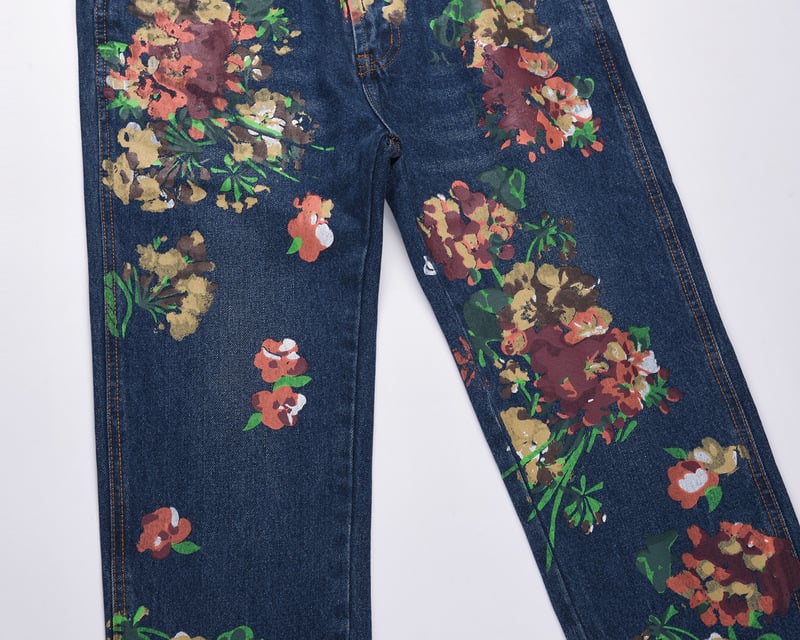 High Street Ink Splash Print Jeans