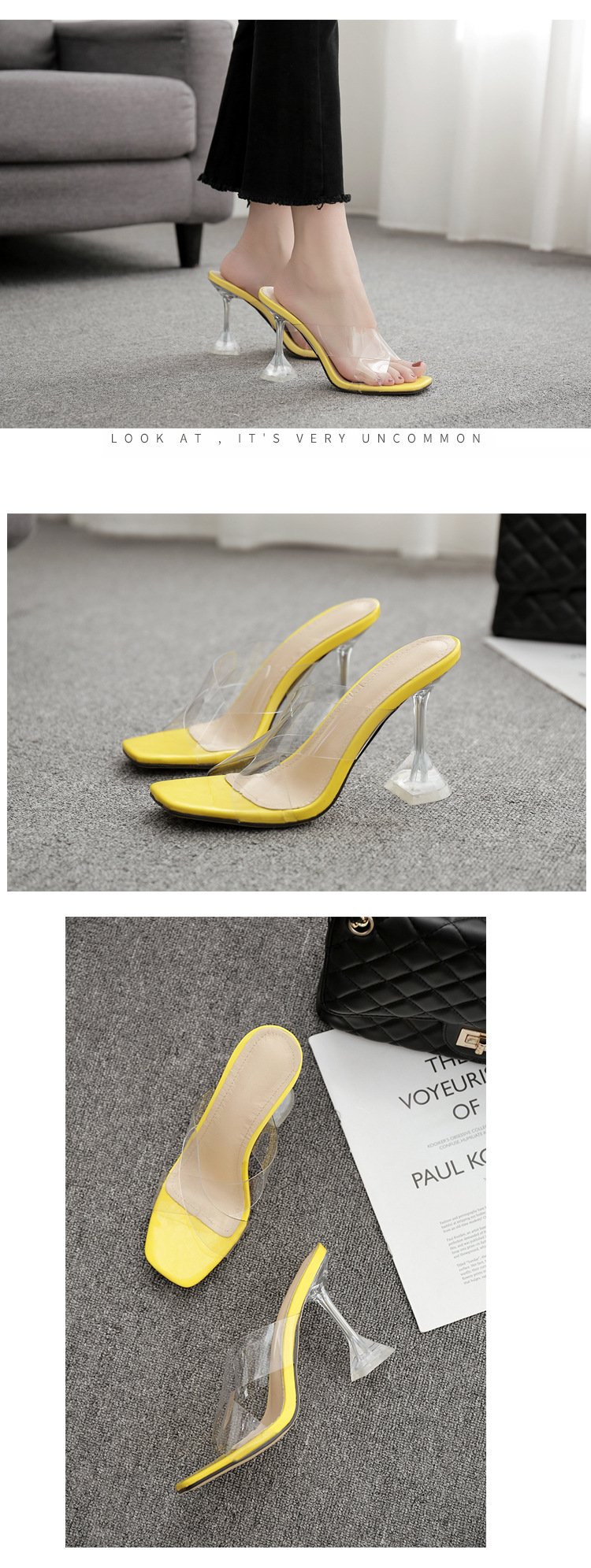 Elegant Stiletto Heel Fish Mouth Sandals