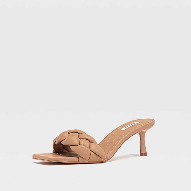 Square Open Toe High Heel Sandals