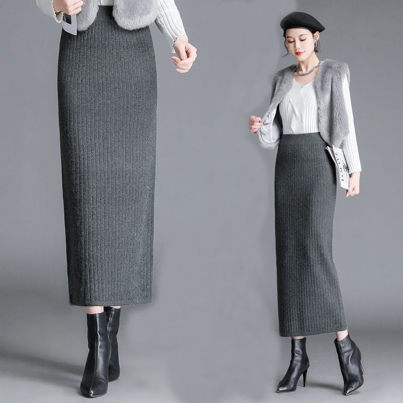 Women's Knitted Cotton Skirt
