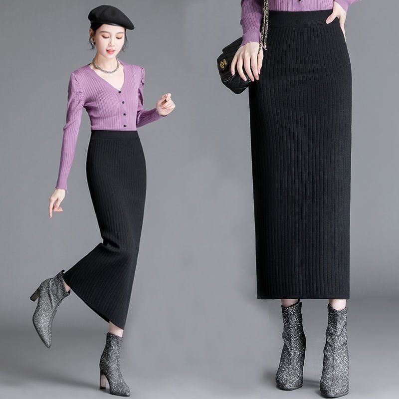Women's Knitted Cotton Skirt