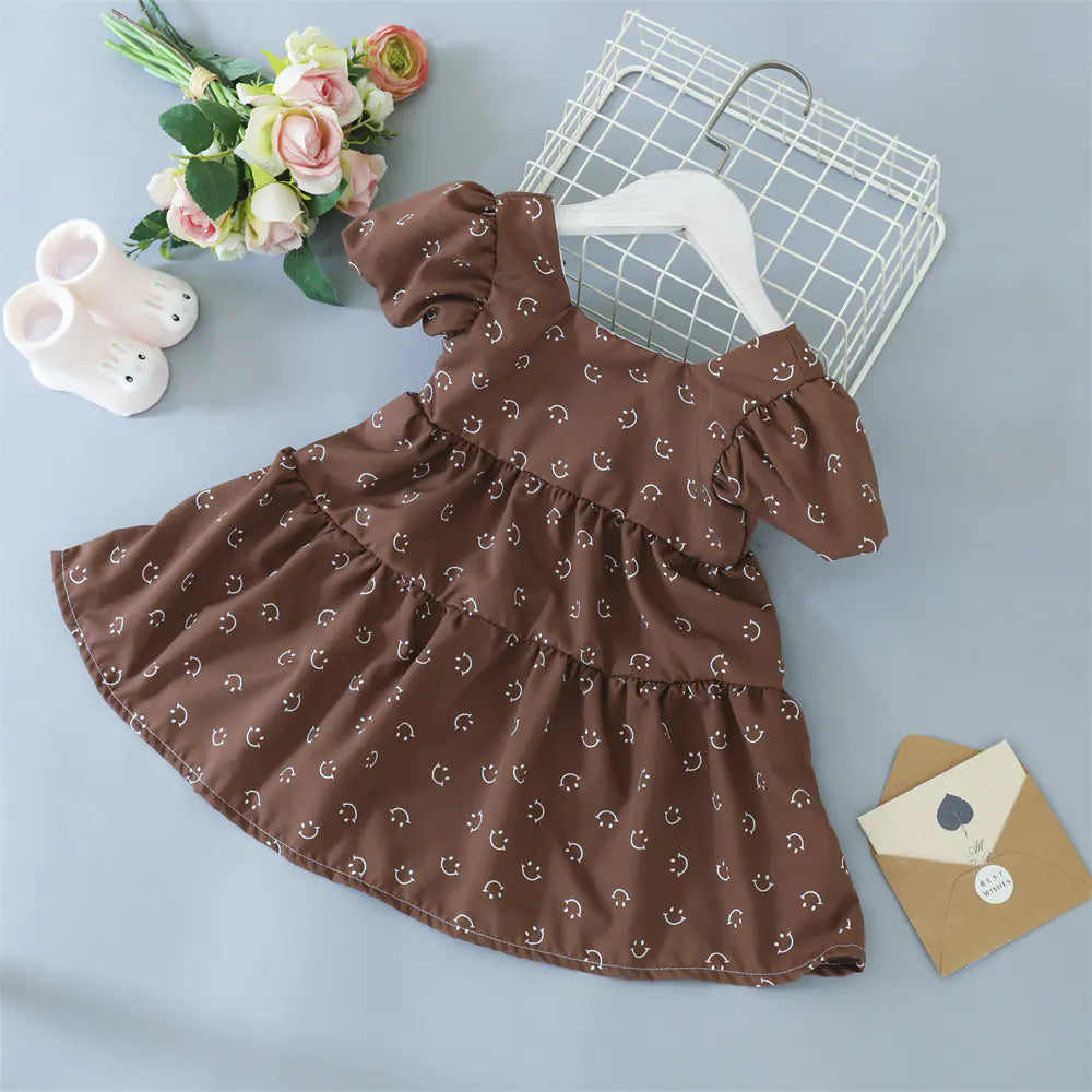 Floral Dress with Bowknot