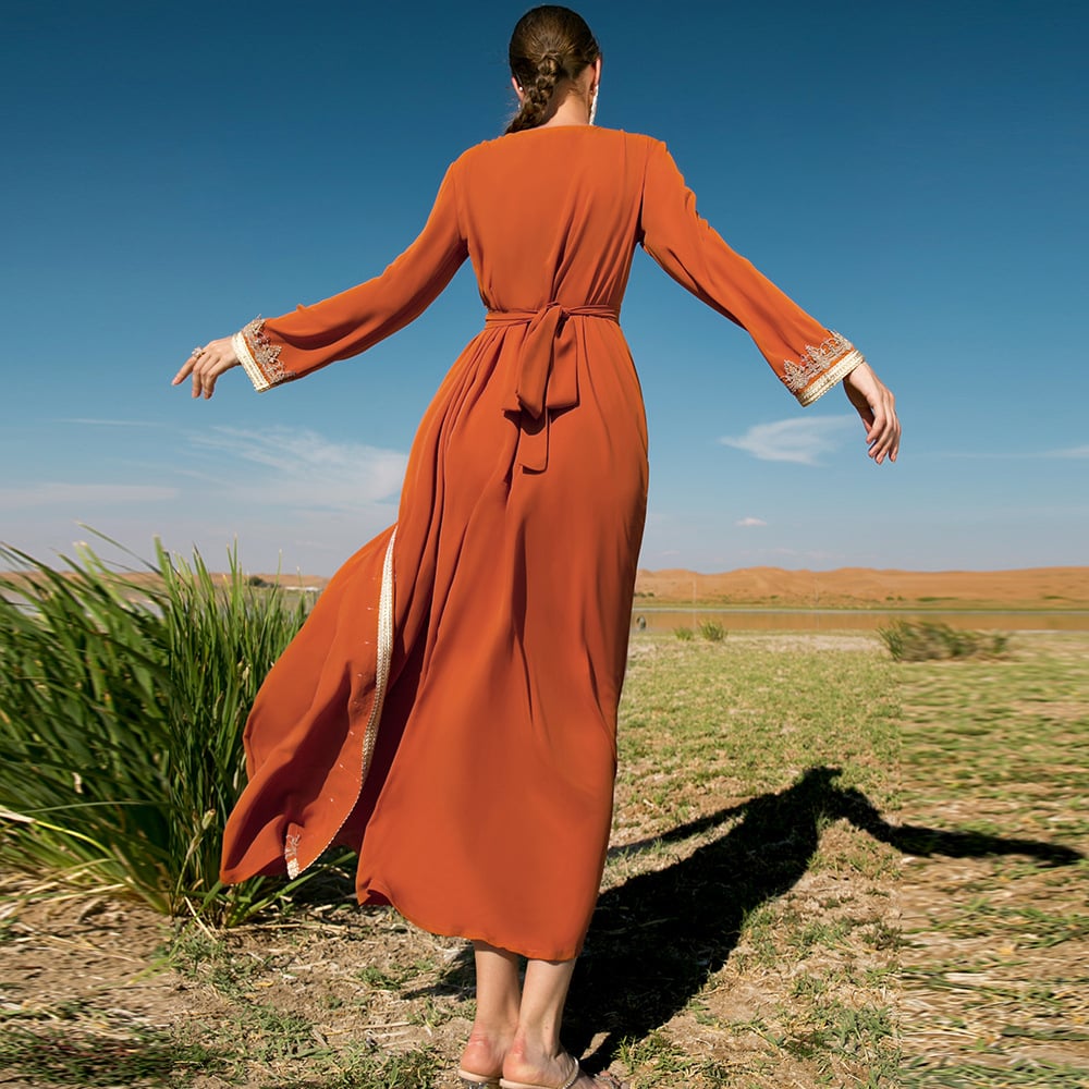 Orange Artisan Dress