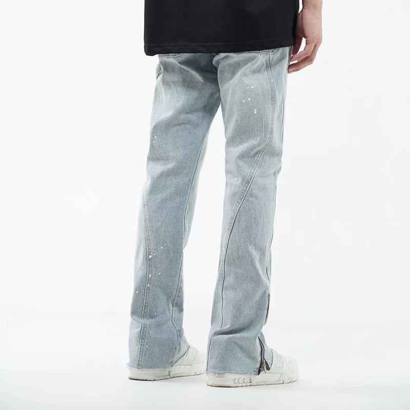 Men's Simple and Slightly Elastic Flare Jeans