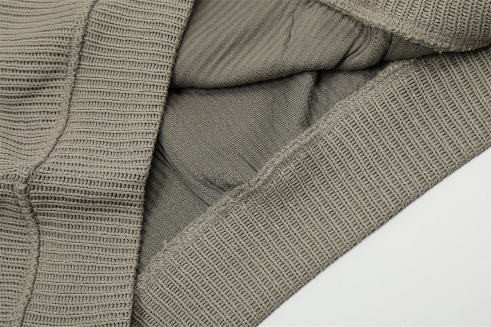 Creative Pattern Towel Embroidery Stand Collar Sweater