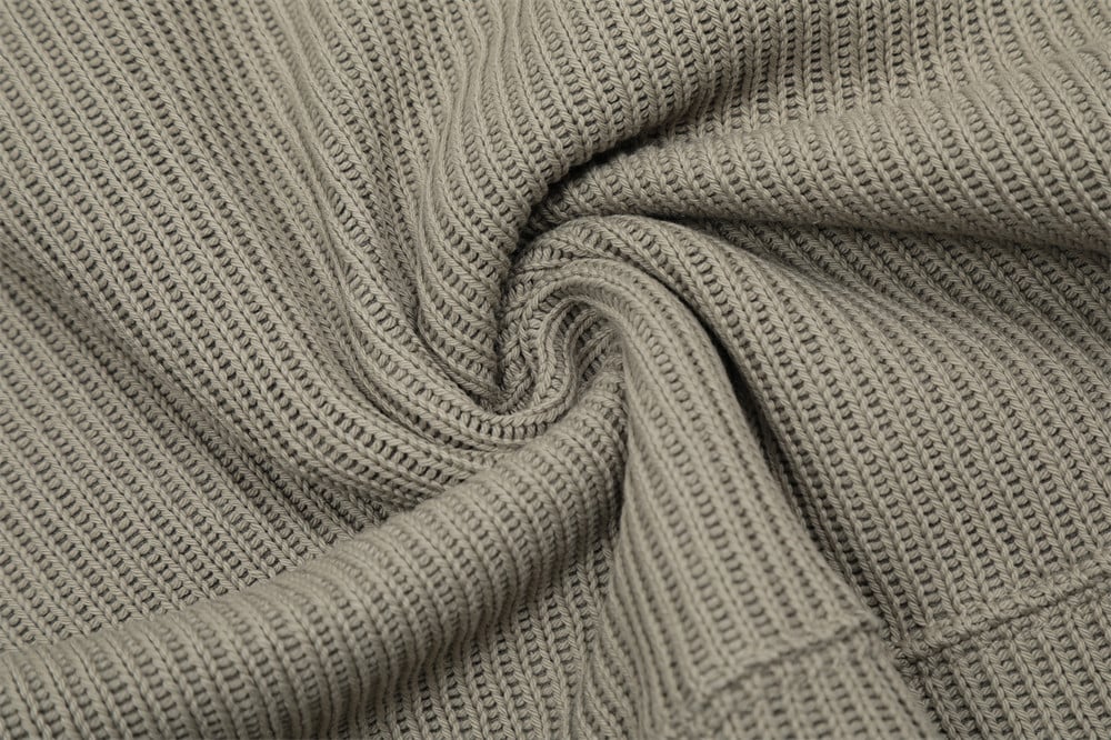 Creative Pattern Towel Embroidery Stand Collar Sweater