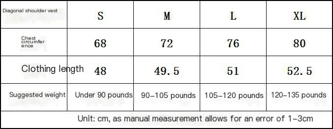 Sexy One-Shoulder Irregular Cropped Tank Top