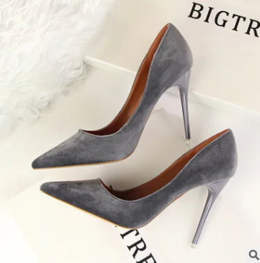 Minimalist Pointed Toe High Heels
