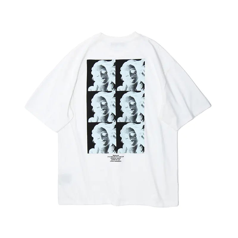 Abstract Portrait Design T-Shirt for Men and Women