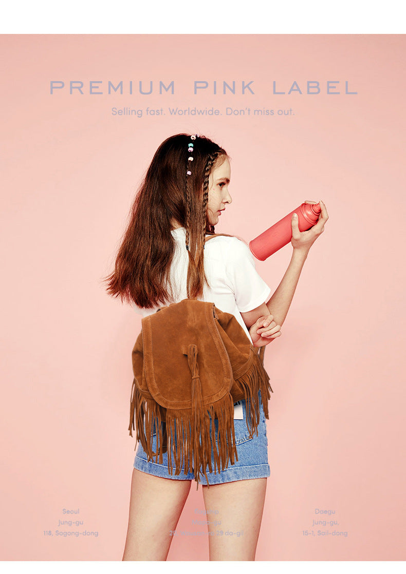 Women's Casual Plush Backpack