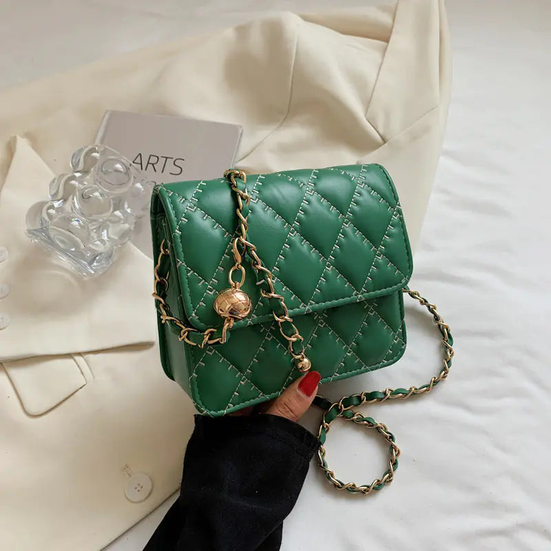 "Trendy Rhombic Chain Bag for Net Celebrities"