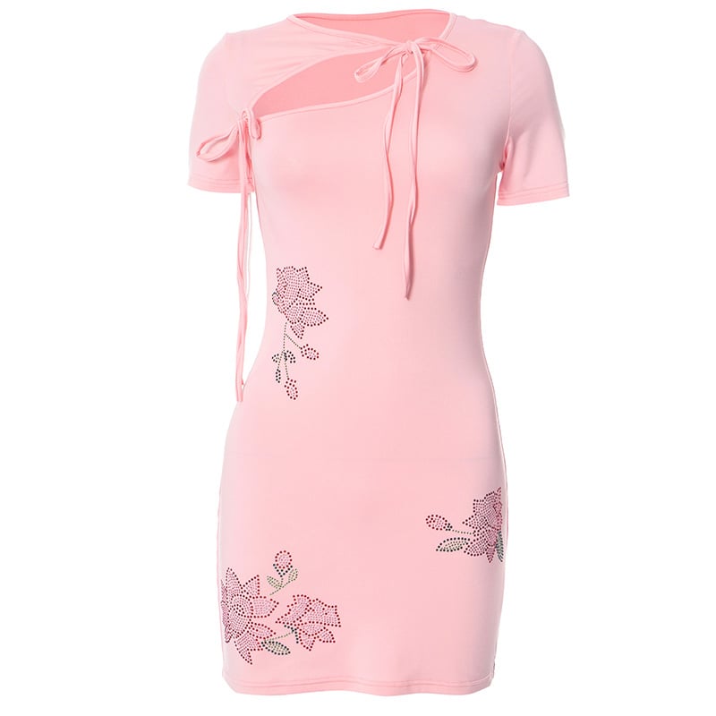 Rhinestone Bloom Dress