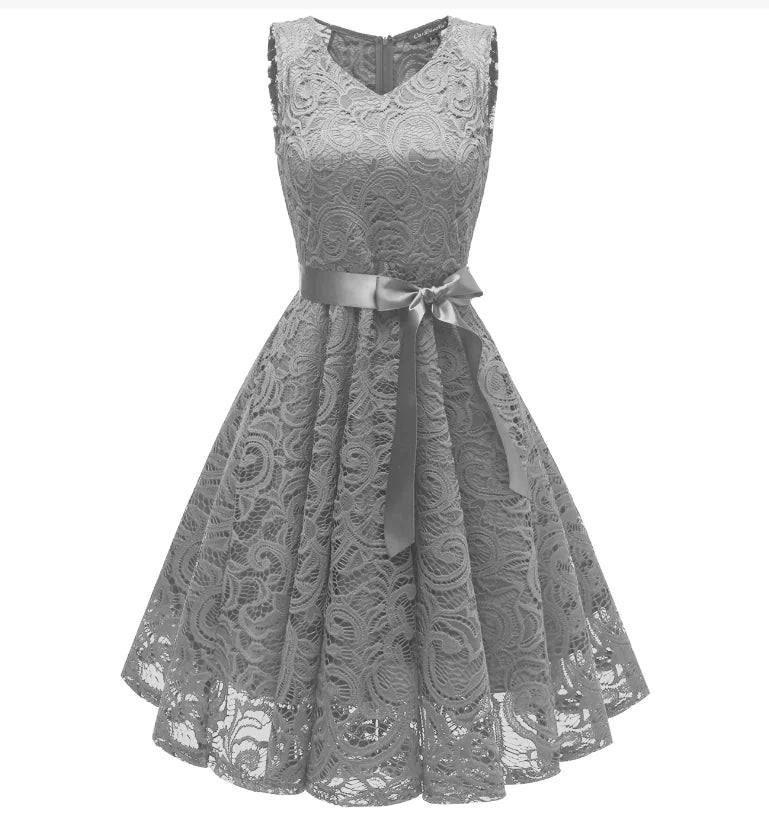 Sophisticated Lace Autumn Dress