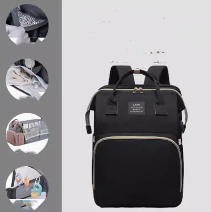 Multifunctional Folding Crib Large Capacity Baby Backpack