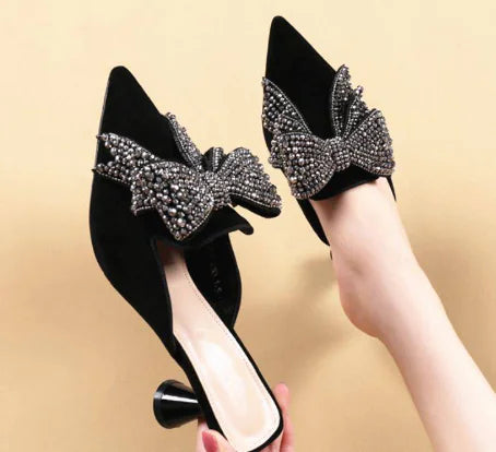 Pointed Scalp All-Match High Heels