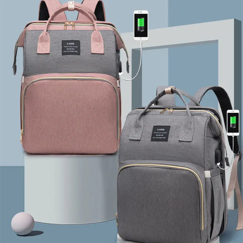 Multifunctional Folding Crib Large Capacity Baby Backpack