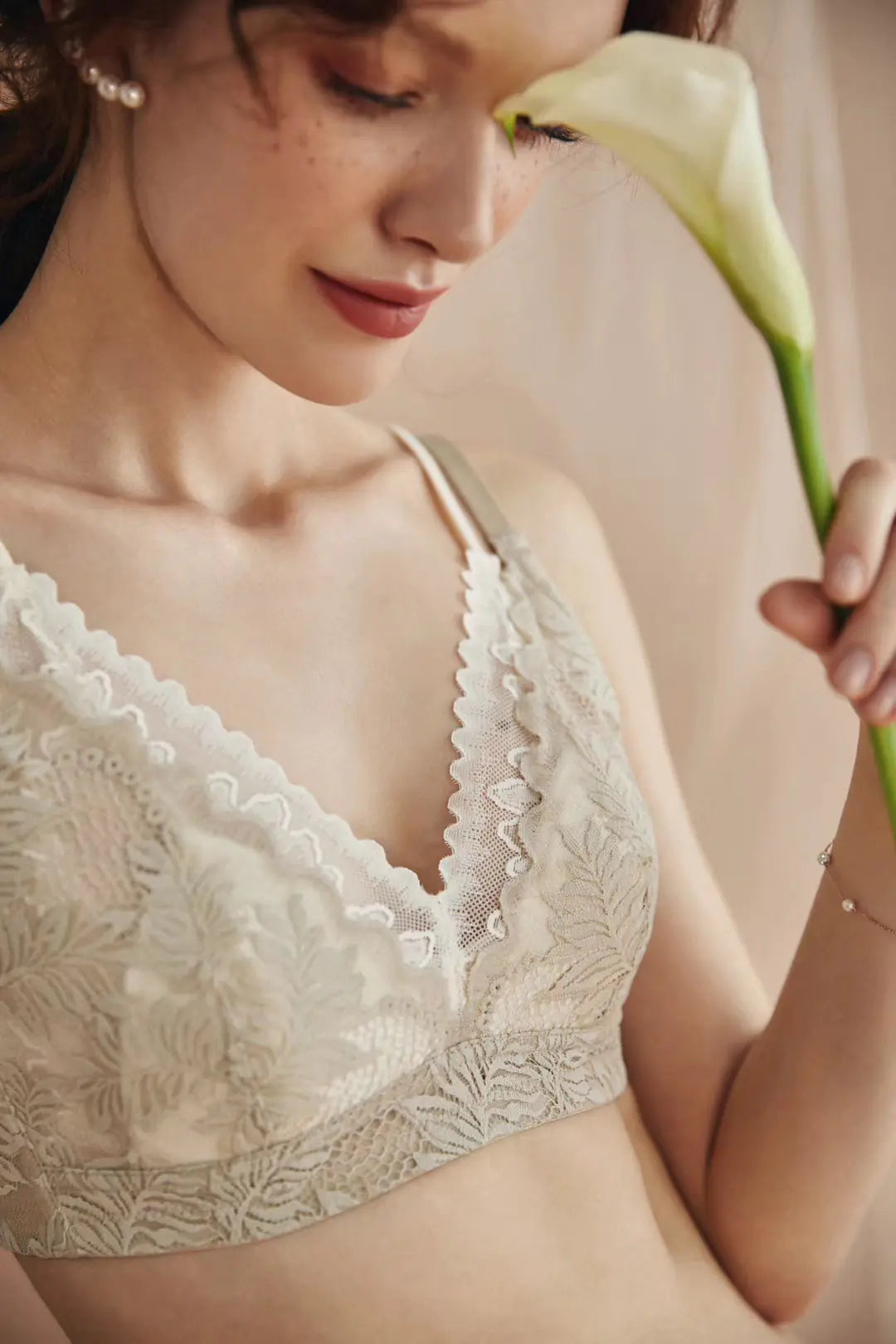 Lace Wireless Underwear Set