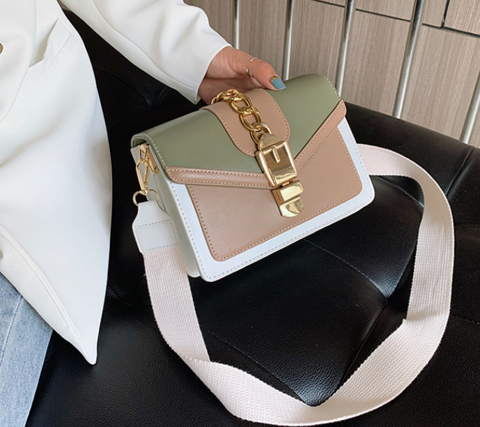 Rivet Detail Square Crossbody Bag