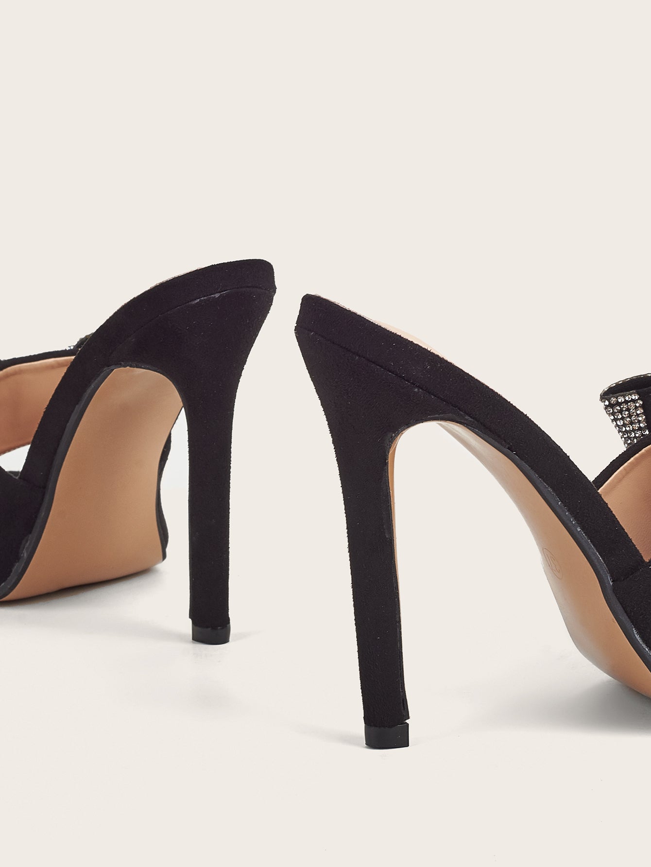Bow Rhinestone Stiletto Heel