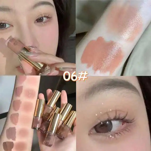 Brown Glitter Liquid Eyeshadow Stick