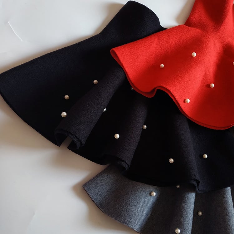 Beaded Knit Sweater Dress