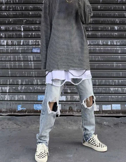 High Street Jeans with Holes