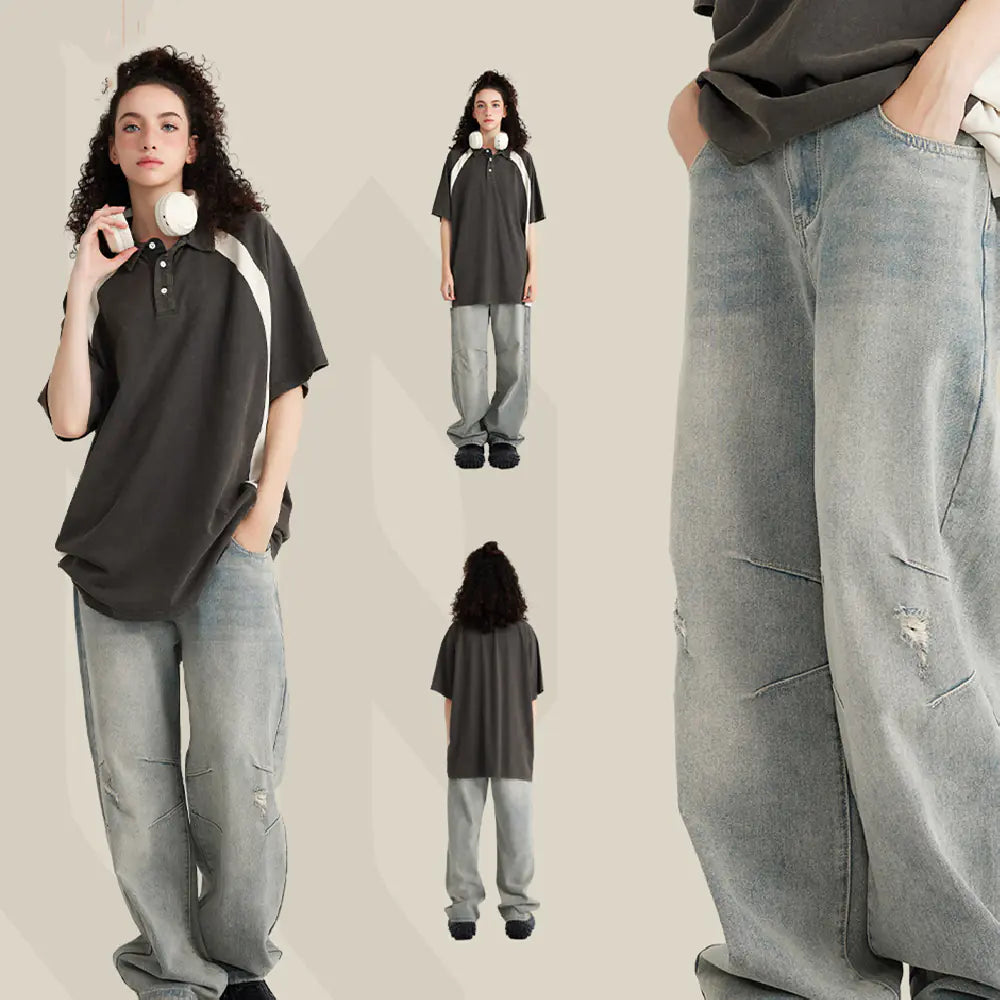 Gradient Ripped Streetwear