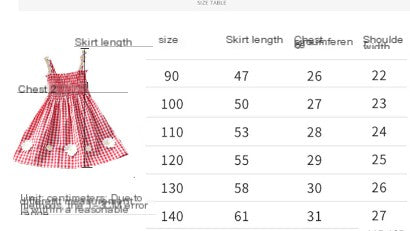 Plaid Dress Princess Suspender Skirt