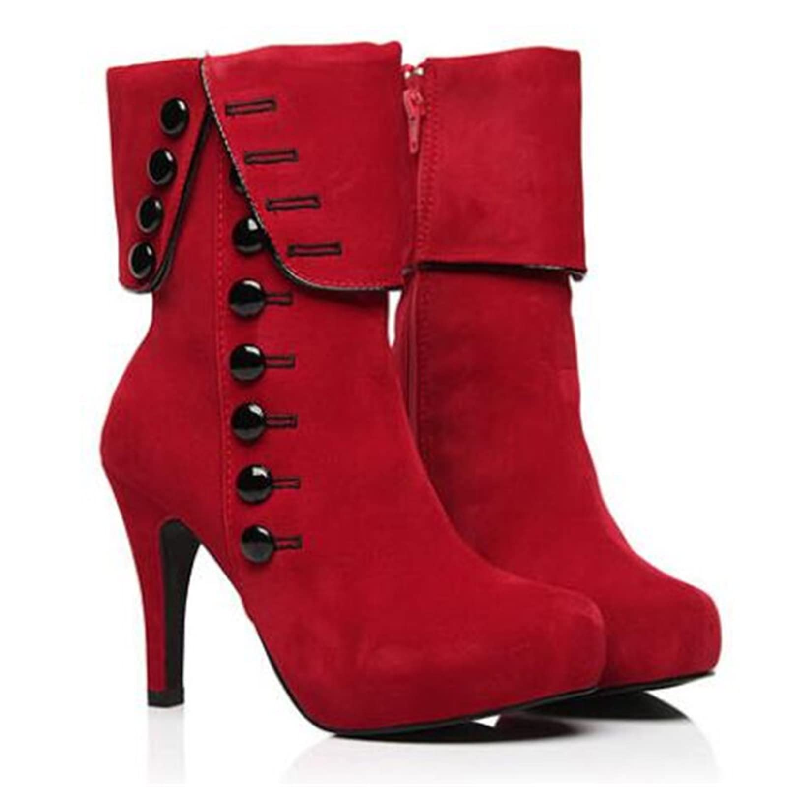 High-Heeled Ankle Boots