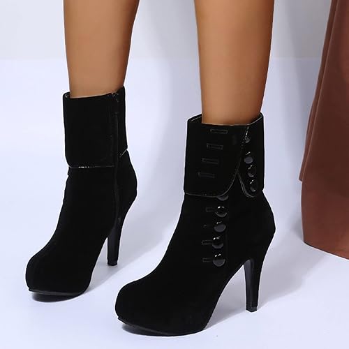 High-Heeled Ankle Boots