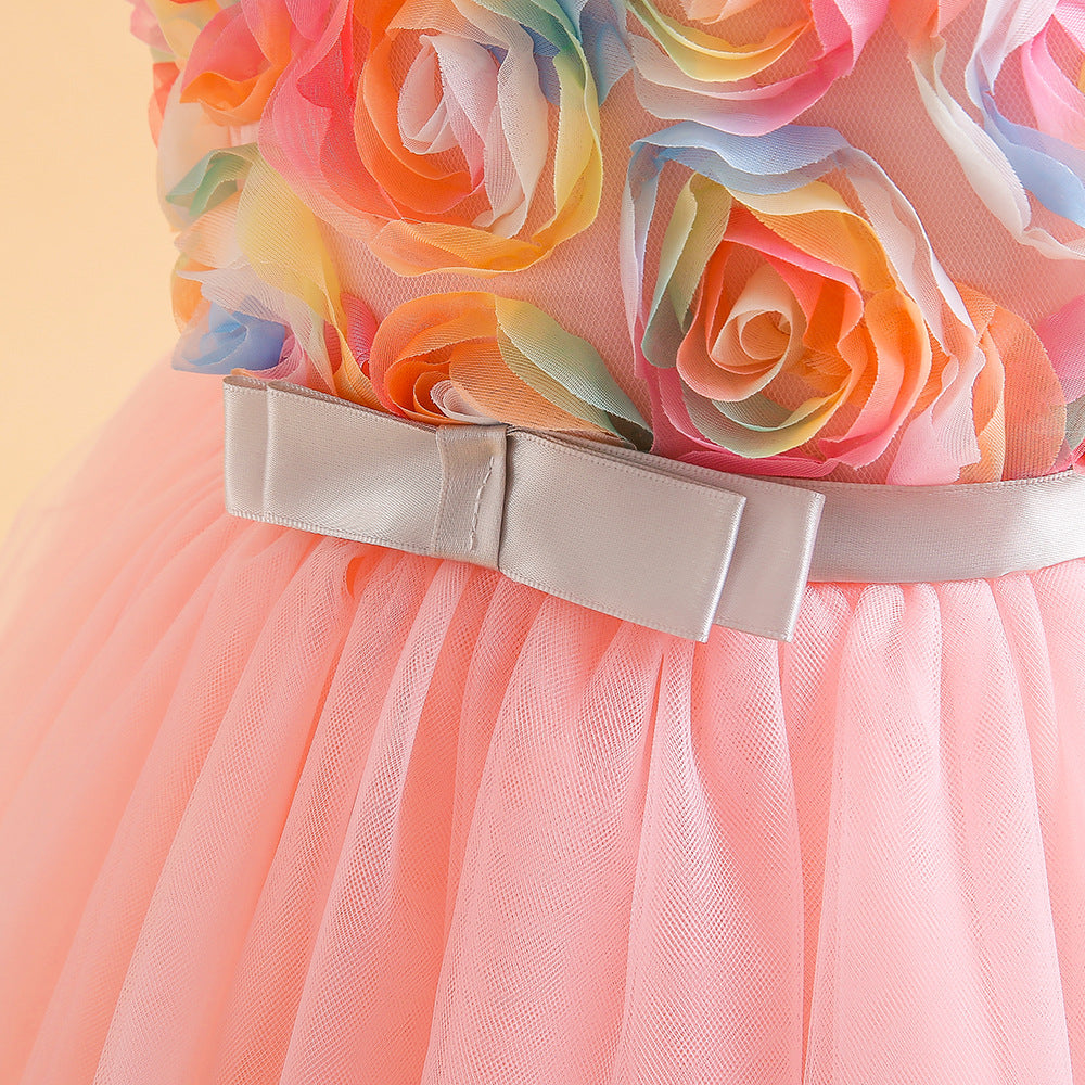 Children's Fashion Casual Solid Color Dress