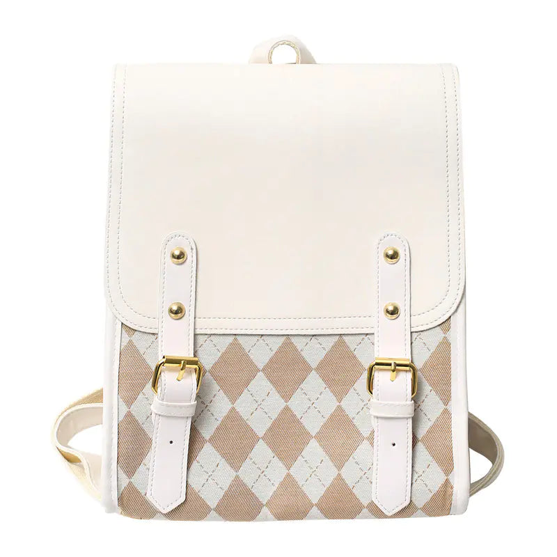 Large Capacity Rhombus Backpack