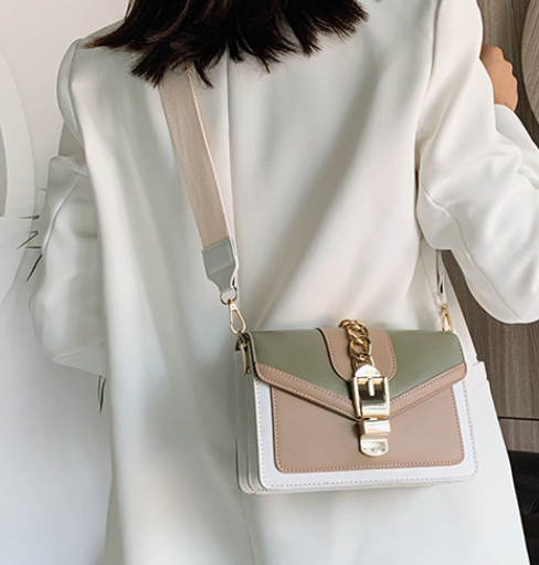 Rivet Detail Square Crossbody Bag