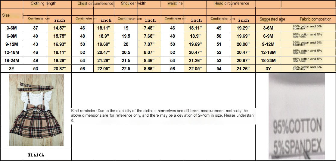 Summer Princess Plaid Cotton Dress