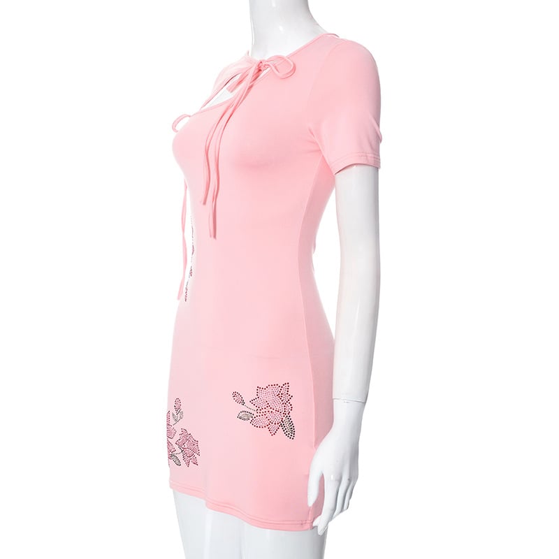 Rhinestone Bloom Dress