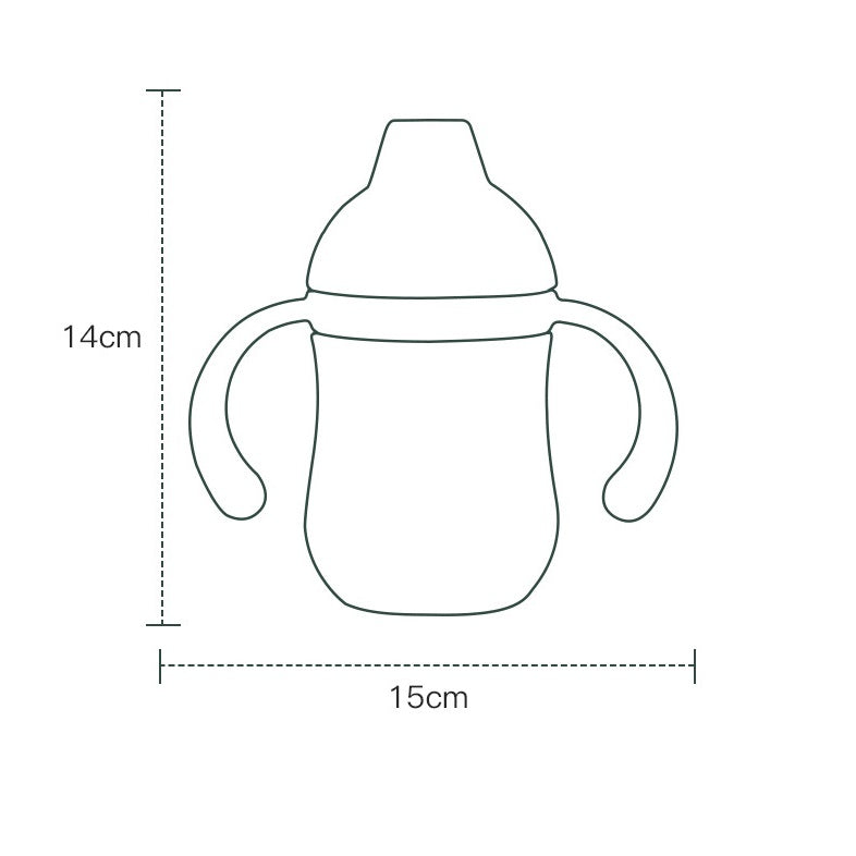 Baby Duckbill Straw Training Drinking Cup