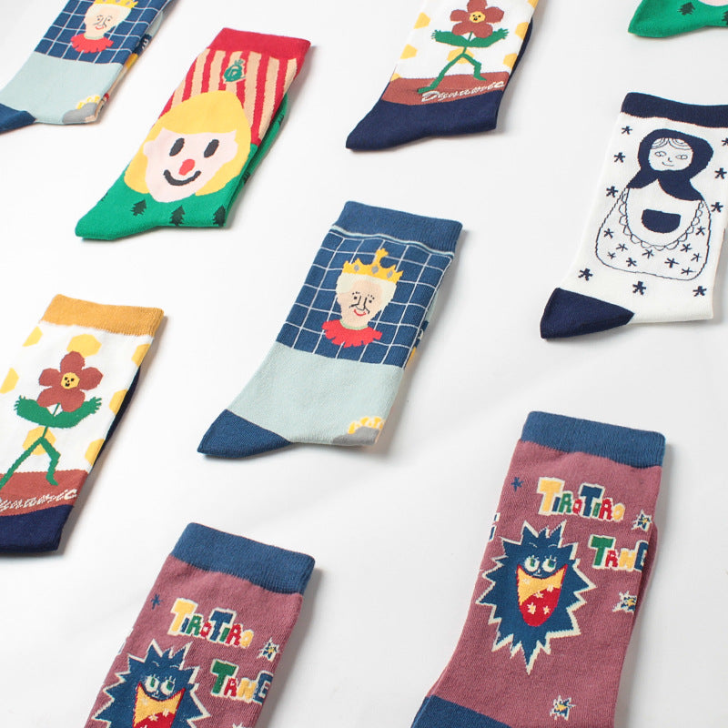 Jacquard Art Socks