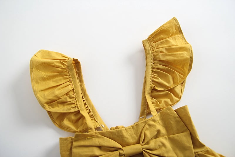 Fly Sleeve Bow Dress