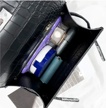 Crocodile Texture Luxury Handbag