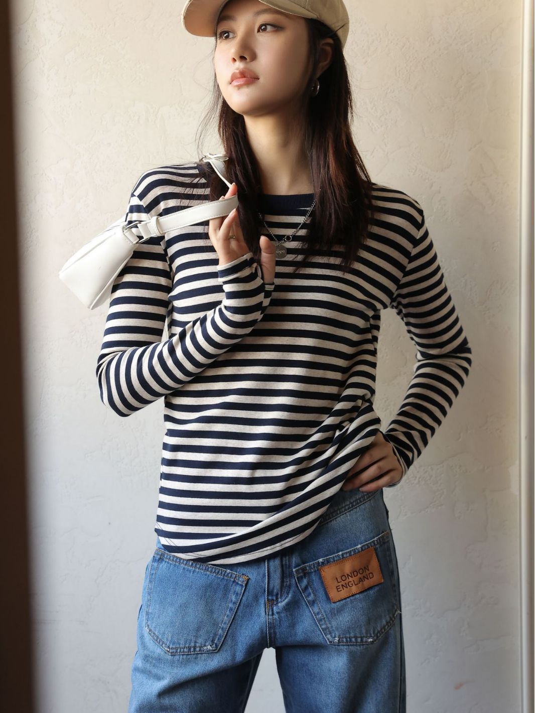 Women's Long Sleeve Striped T-Shirt