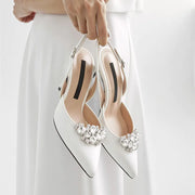 Baotou Stiletto Heel Pointed Toe