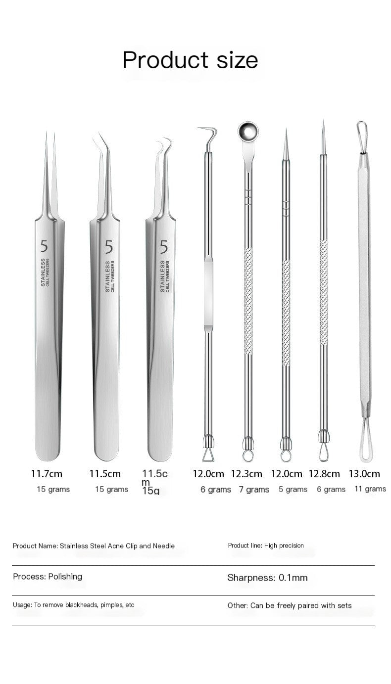 Professional Stainless Steel Acne Extraction Set