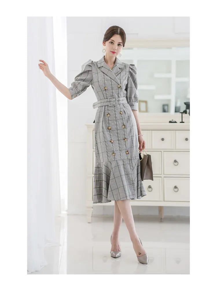 Plaid Mermaid Elegance