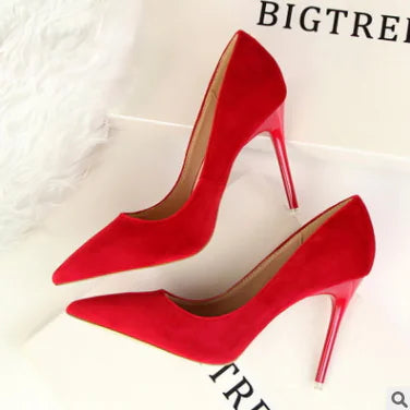 Minimalist Pointed Toe High Heels