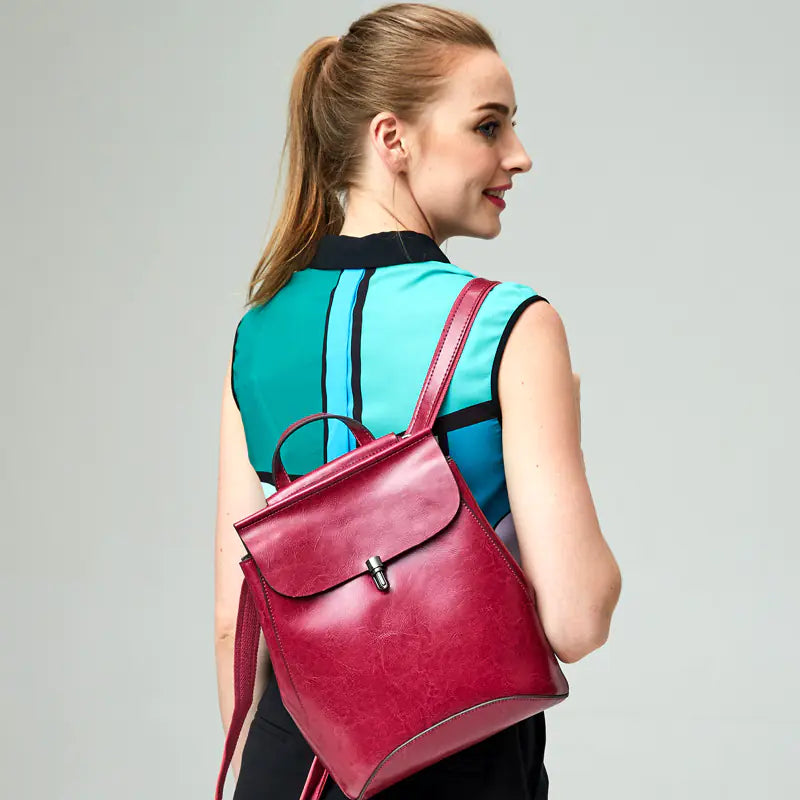 Waxed Cowhide Backpack